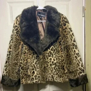 Weatherproof faux fur coat